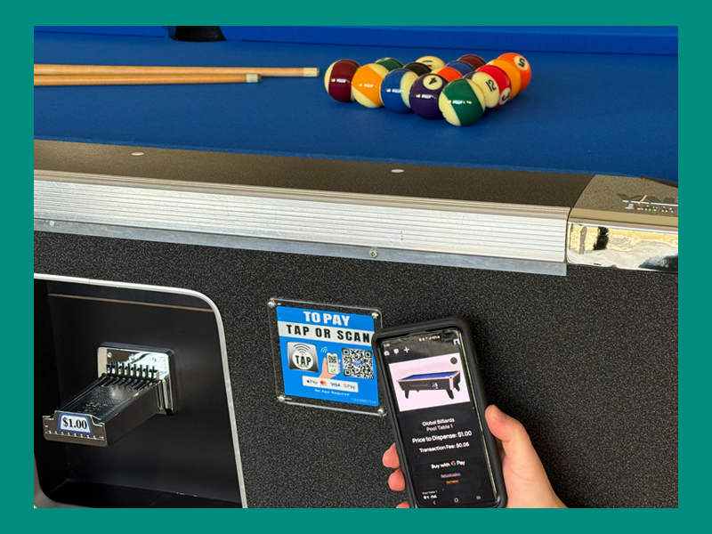 Global Billiards | Cash and Cashless Payments for Pool Tables